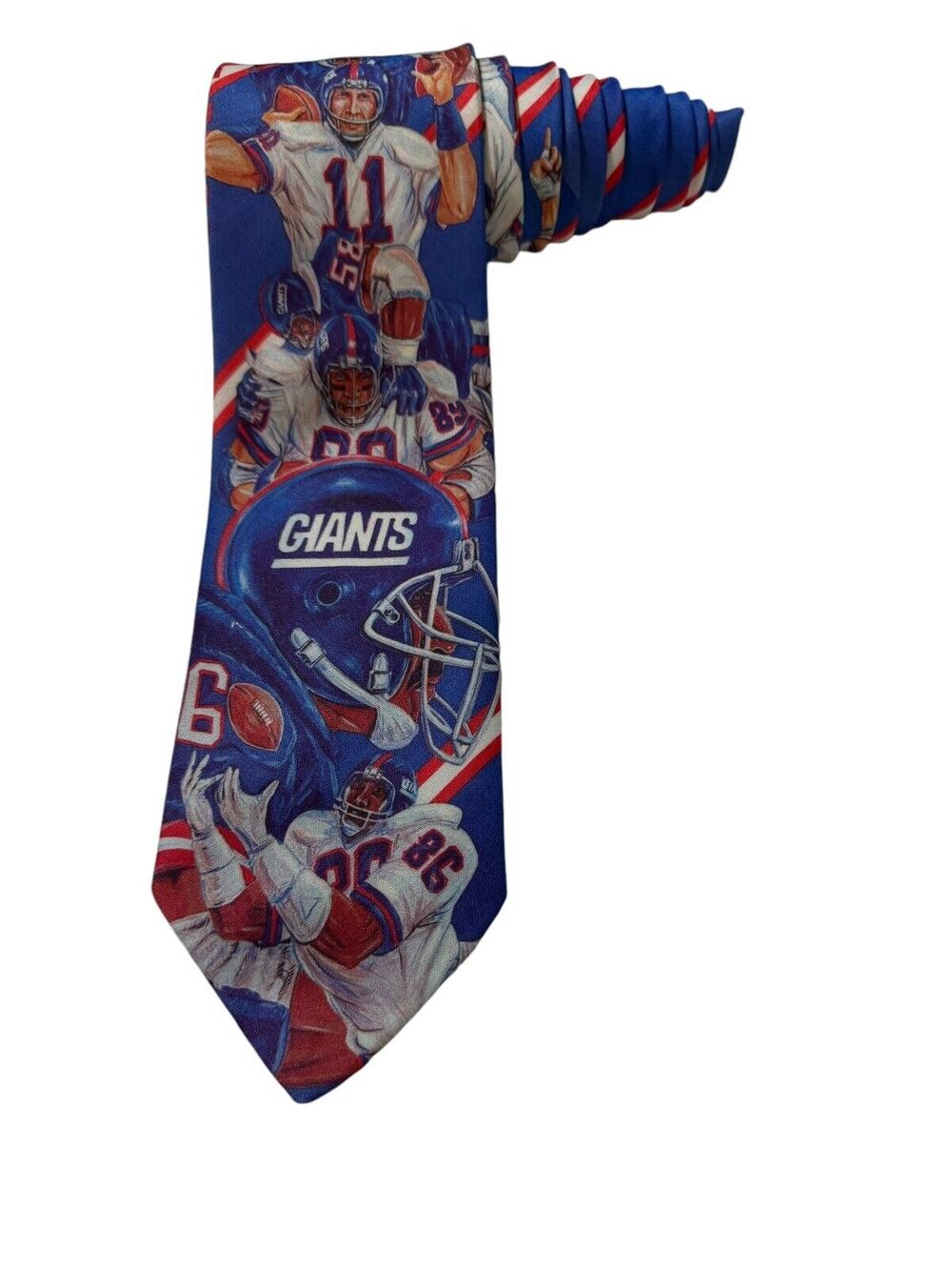 Ralph Marlin NFL New York Giants Football Players 1990 Polyester Necktie